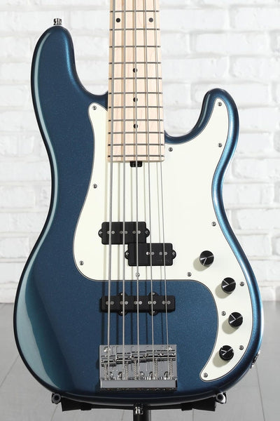 Đàn Guitar Bass 5-dây Sadowsky MetroLine 21-Fret Hybrid P/J - Solid Dark Lake Placid Blue Metallic High Polish, Swamp Ash Body, Maple Fingerboard