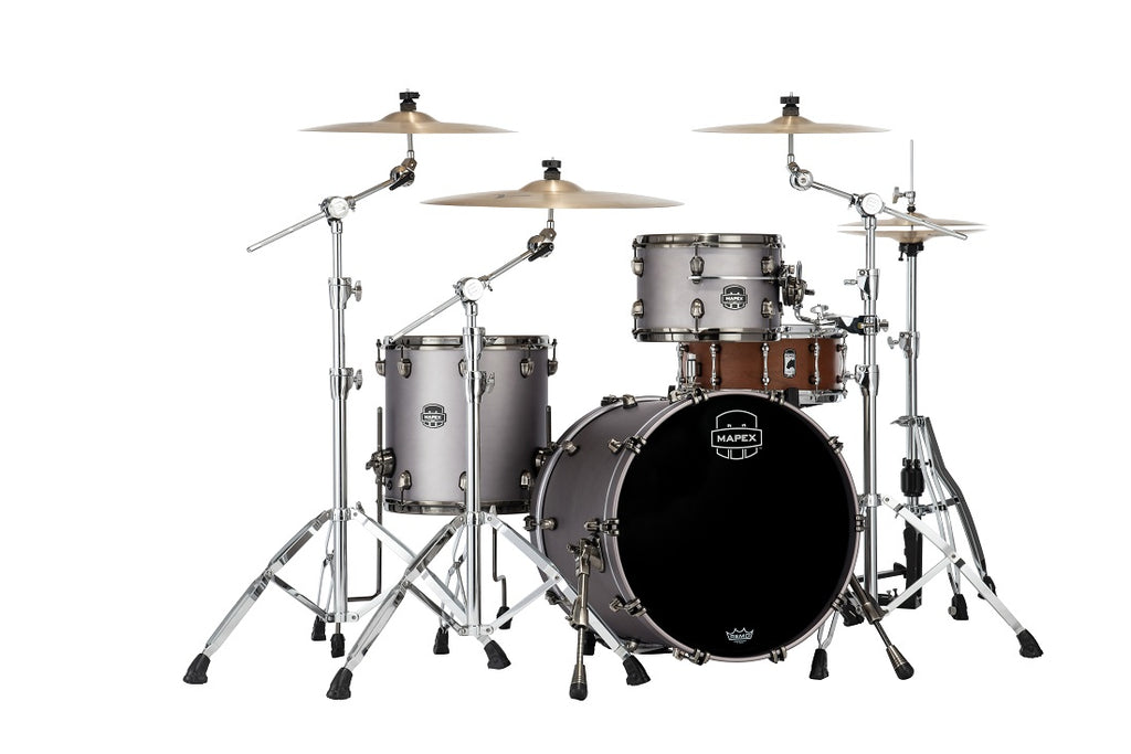 Trống Cơ Mapex SE401XH Straight Ahead 3-Pc Shell Pack (20"/12"/14") màu Gun Metal Grey Lacquer