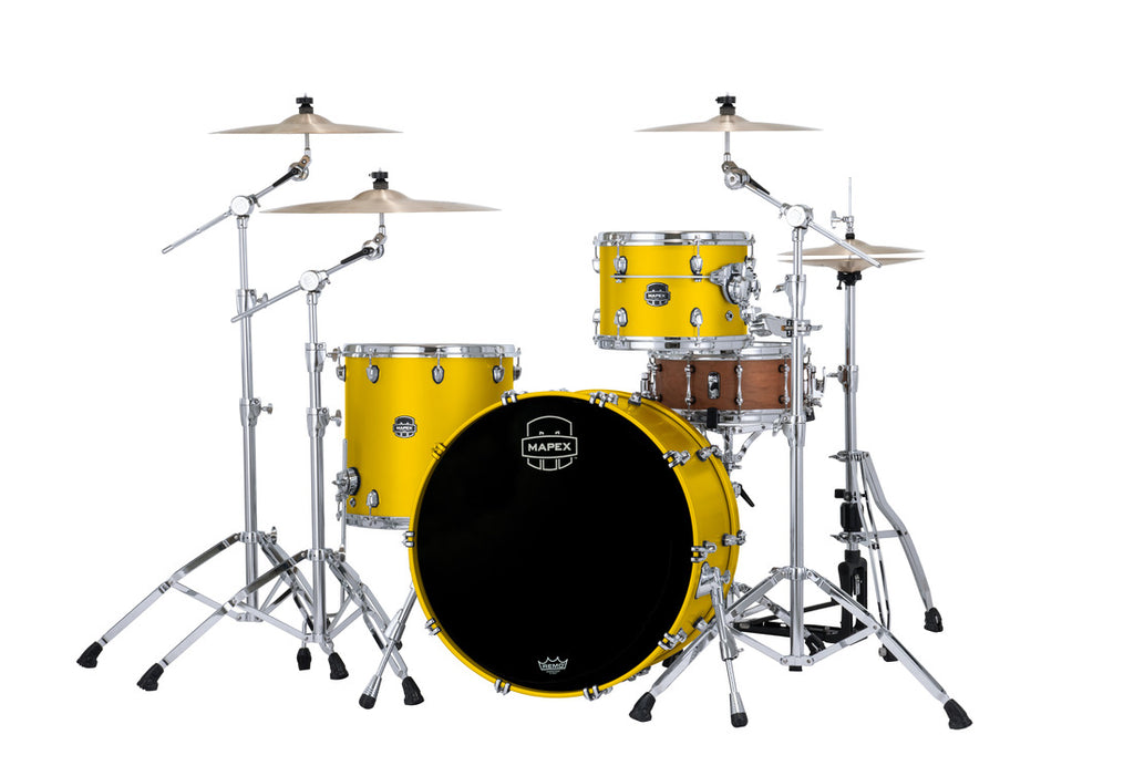 Trống Cơ Mapex SE446XH Powerhouse Rock 3-pc Shell Pack (24"/13"/16") màu Tucan Yellow Lacquer