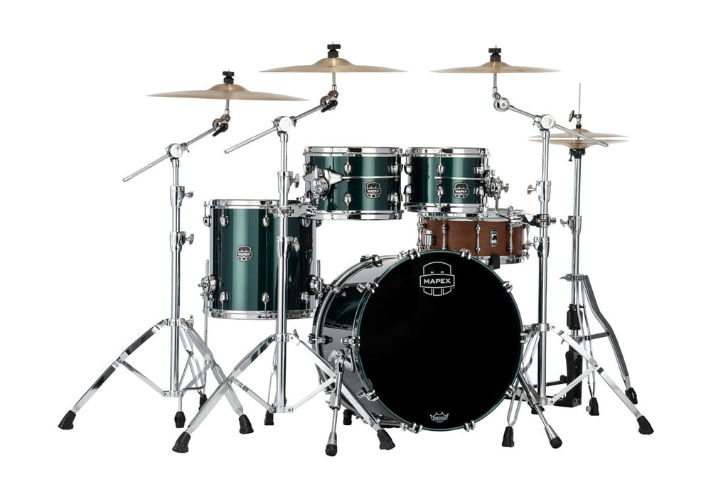 Trống Cơ Mapex SE504XM Fusion Maple 4-Pc Shell Pack (20"/10"/12"/14") màu Brunswick Green Lacquer