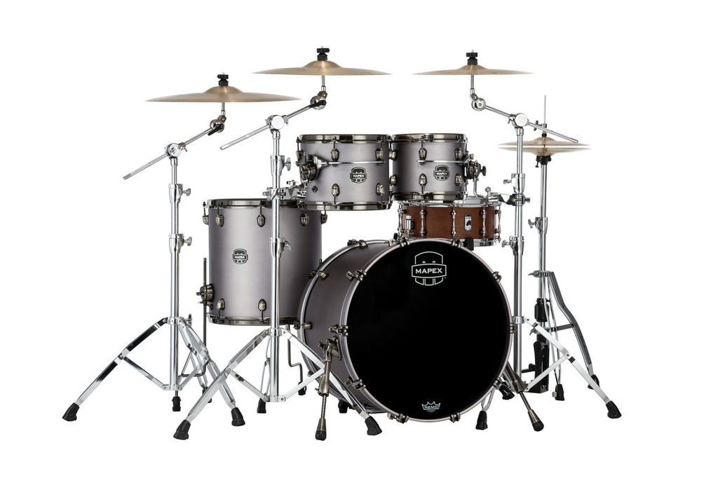 Trống Cơ Mapex SE529XEM Classic Maple 4-Pc Shell Pack (22"/10"/12"/16") màu Gun Metal Grey Lacquer