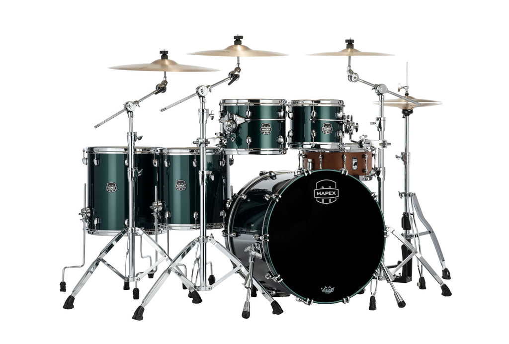 Trống Cơ Mapex SE628XB Workhorse Birch 5-Pc Shell Pack màu Brunswick Green Lacquer