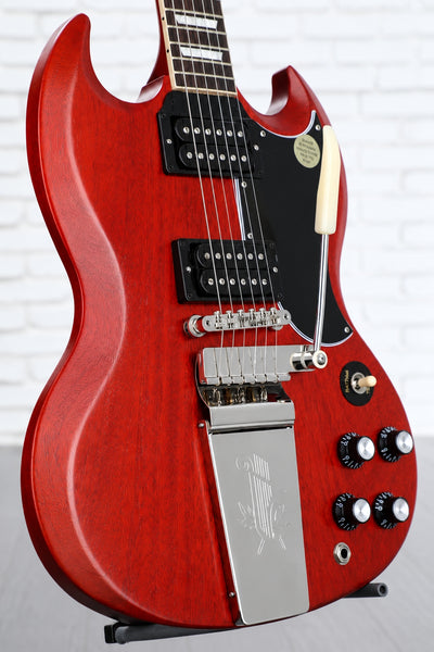 Đàn Guitar Điện Gibson Original Collection SG Standard '61 Faded Maestro Vibrola - Vintage Cherry
