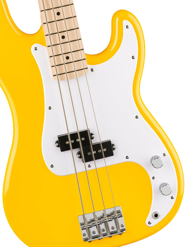 Đàn Guitar Bass 4-dây Squier Limited Edition Sonic Precision Bass - Graffiti Yellow w/Maple Fingerboard