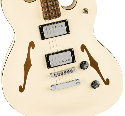 Đàn Guitar Điện Squier Affinity Series Starcaster Deluxe, Laurel FB, Olympic White