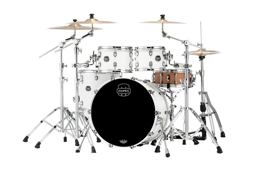 Trống Cơ Mapex SR529XU Rock 4-Pc Shell Pack (22"/10"/12"/16") màu Satin White