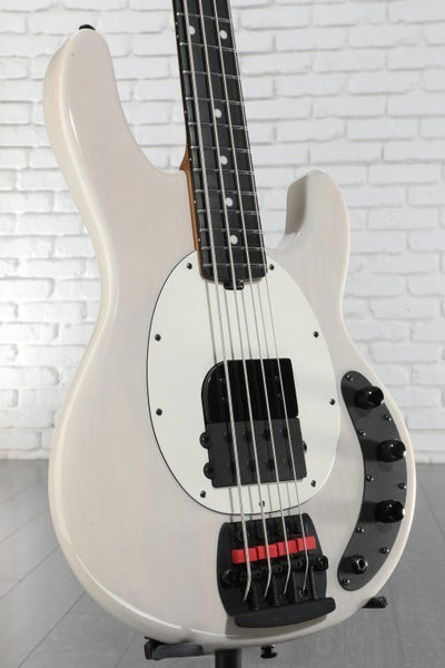 Đàn Guitar Bass 4-dây Ernie Ball Music Man Tim Commerford Artist Series StingRay Passive - Fight Night White