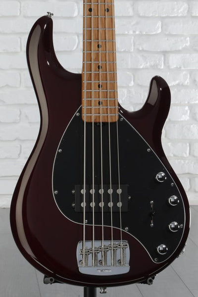 Đàn Guitar Bass 5-dây Ernie Ball Music Man StingRay5 Special - Oxblood w/Maple Fingerboard