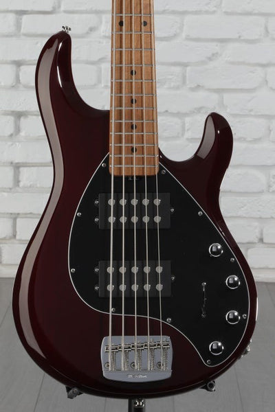 Đàn Guitar Bass 5-dây Ernie Ball Music Man StingRay 5 Special HH - Oxblood w/Maple Fingerboard