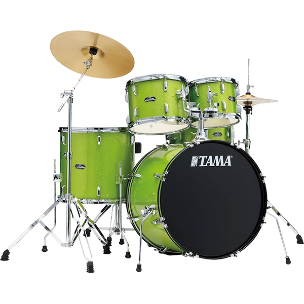 Trống Cơ Tama Stagestar ST50H6C 5-Shell Pack màu Lime Green Sparkle (20"/10"/12"/14"/14")