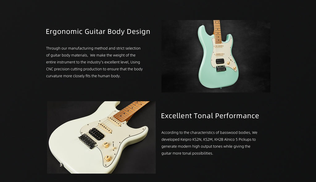 Đàn Guitar Điện Keipro Standard Series ST HSS