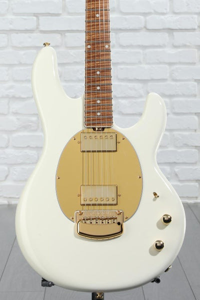 Đàn Guitar Điện Ernie Ball Music Man StingRay II Deluxe Cory Wong Signature - Polaris White w/Maple Fingerboard