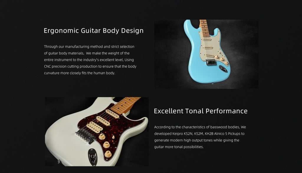 Đàn Guitar Điện Keipro Classic Series ST HSS