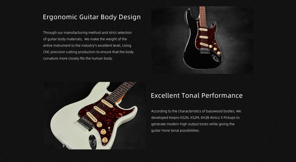 Đàn Guitar Điện Keipro Classic Series ST SSS
