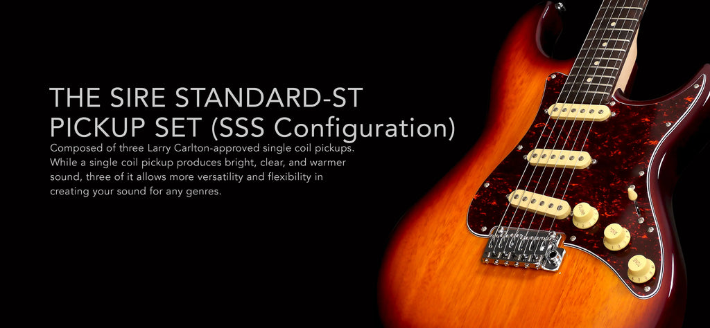 Đàn Guitar Điện Sire Larry Carlton S3 SSS có cấu hình pickup Single-coil - Single-coil - Single-coil