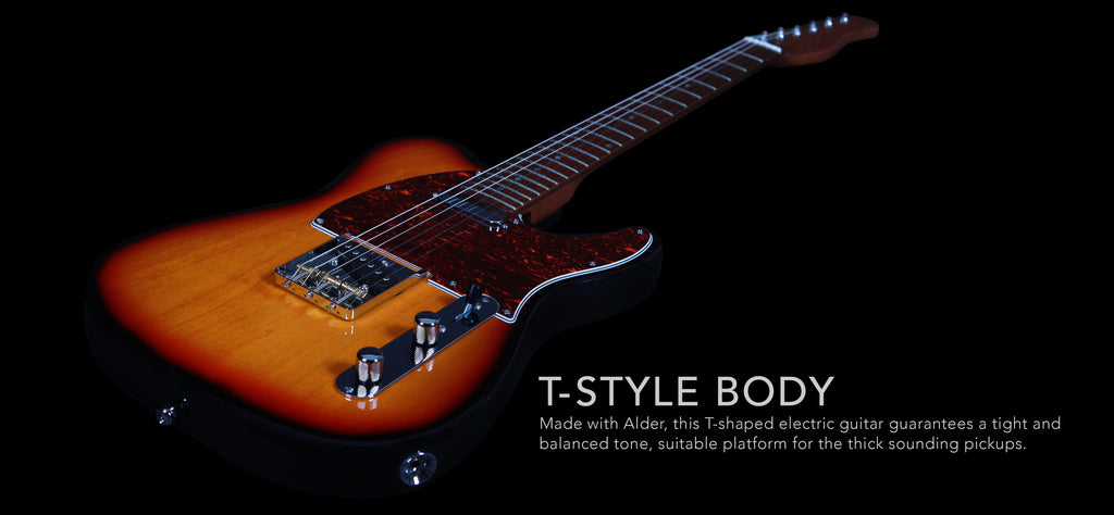 Đàn Guitar Điện Sire Larry Carlton T7 được thiết kế kiểu dáng Tele