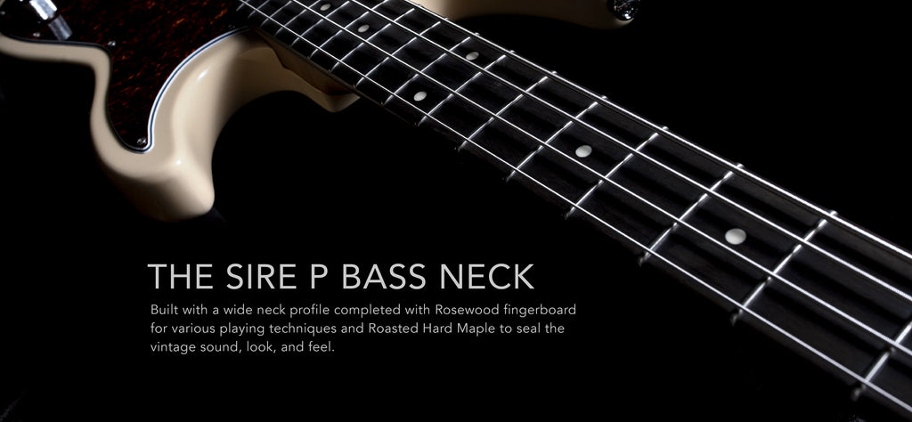 Sire Marcus Miller P5R cần đàn được bo tròn để dễ chơi hơn