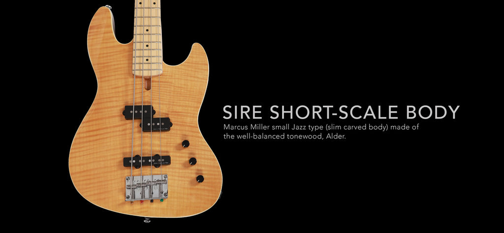 Sire Marcus Miller U5 là cây bass 4-dây có thang âm ngắn 30-inch
