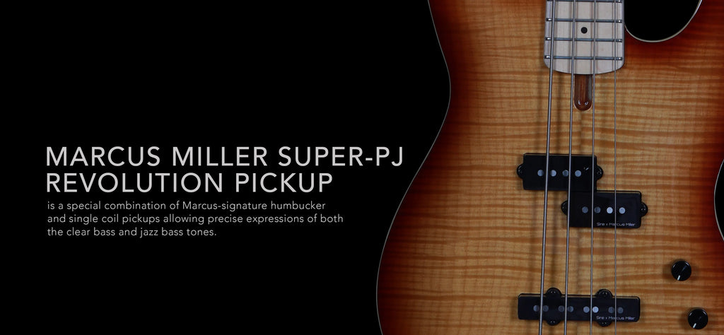 Sire Marcus Miller U5 là cây bass 4-dây có pickup Marcus Super PJ Revolution