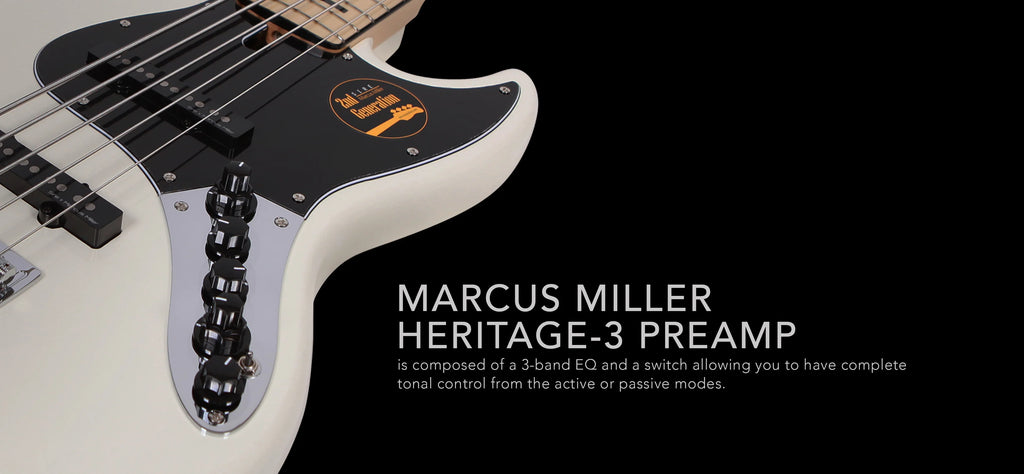 Sire Marcus Miller V7 4-String Vintage 2nd Generation Ash có hệ thống preamp Heritage-3