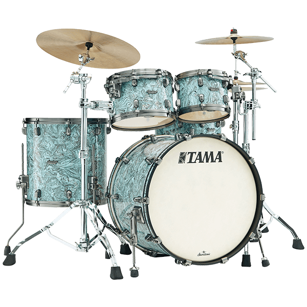 Trống Cơ Tama Starclassic Maple 3-Shell Pack màu Sky Blue Swirl