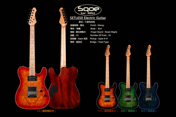 Đàn Guitar Điện Telecaster Sqoe SETL650