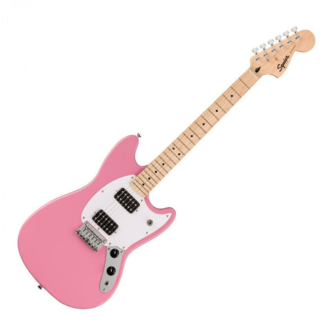 Squier Sonic Mustang HH, Flash Pink w/Maple Fingerboard
