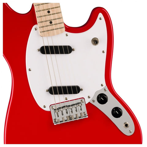 Squier Sonic Mustang, Torino Red w/Maple Fingerboard