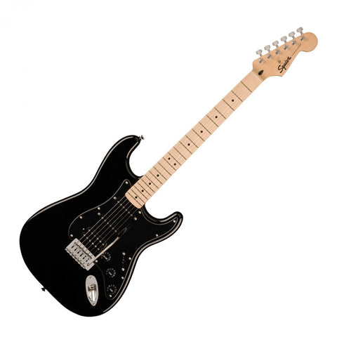 Squier Sonic Stratocaster HSS, Black w/Maple Fingerboard