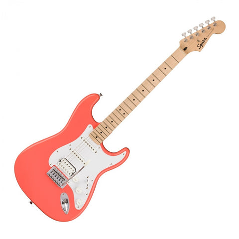 Squier Sonic Stratocaster HSS, Tahitian Coral w/Maple Fingerboard