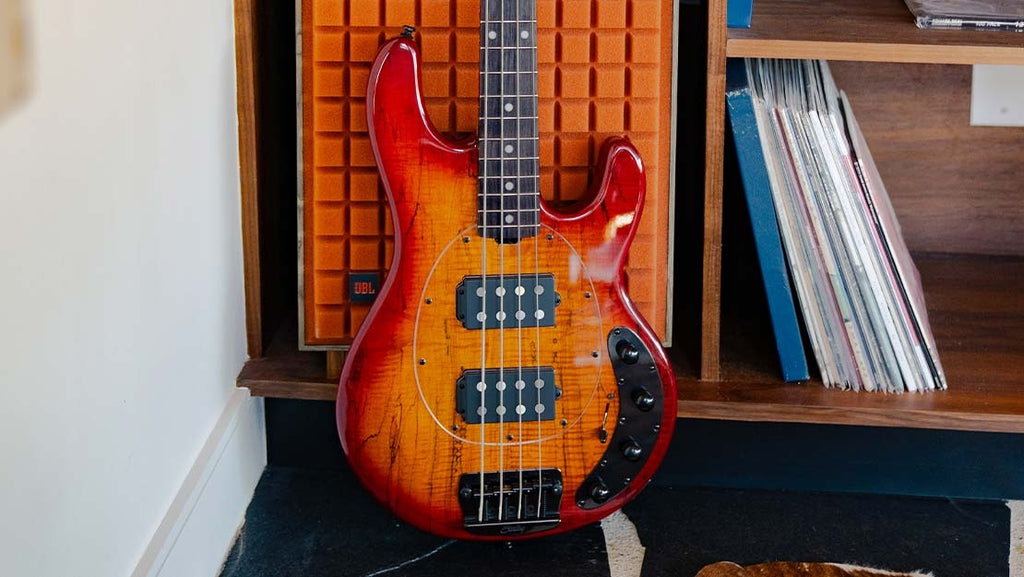 Sterling StingRay RAY35HH, Spalted Maple Top