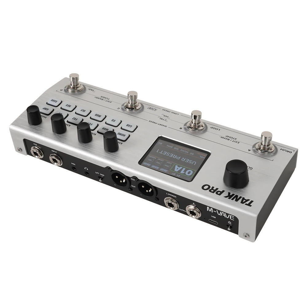 Pedal Guitar Multi Effect M-Vave Tank Pro