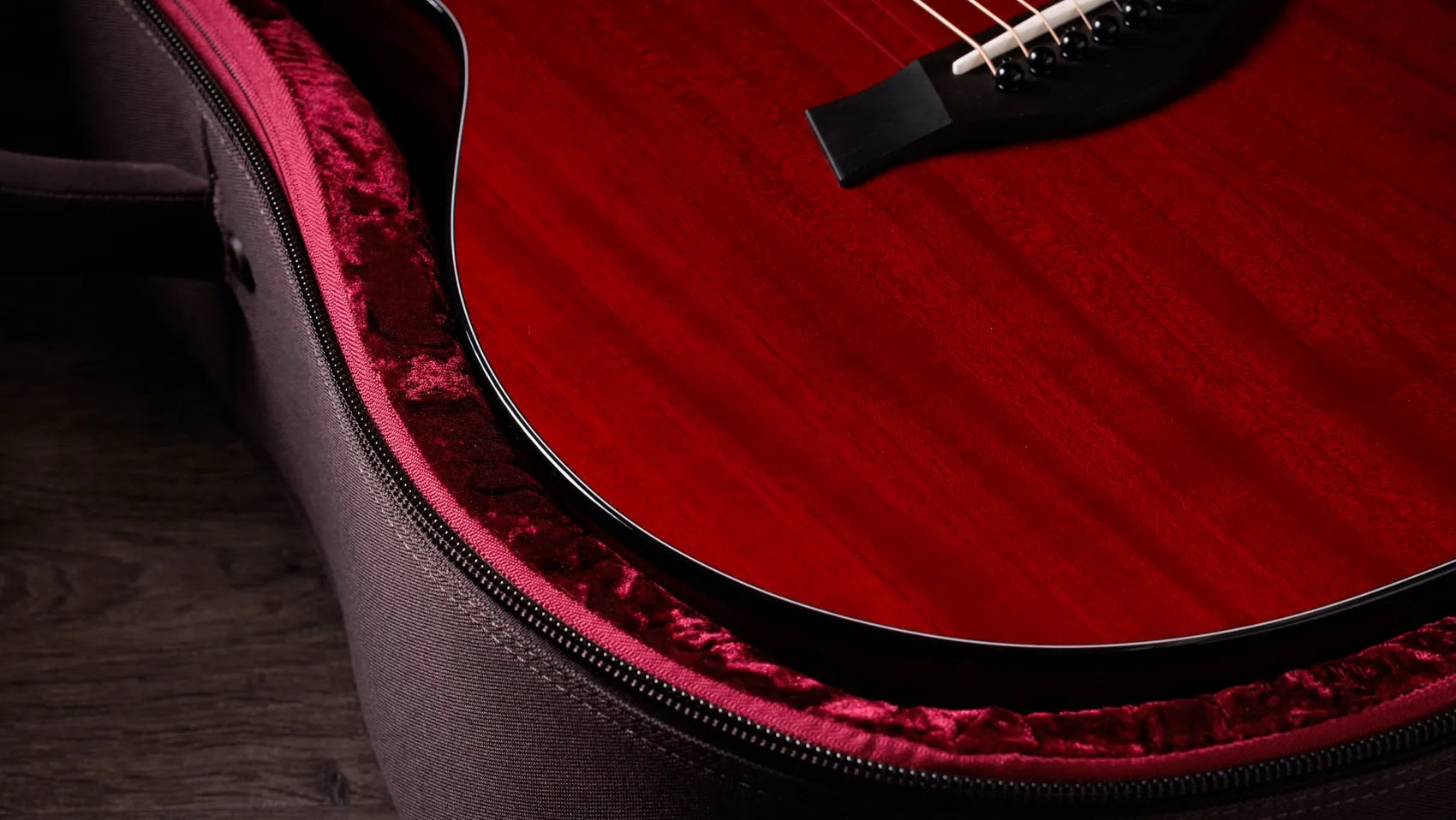 Đàn Guitar Acoustic Taylor 224ce Plus Special Edition - Trans Red