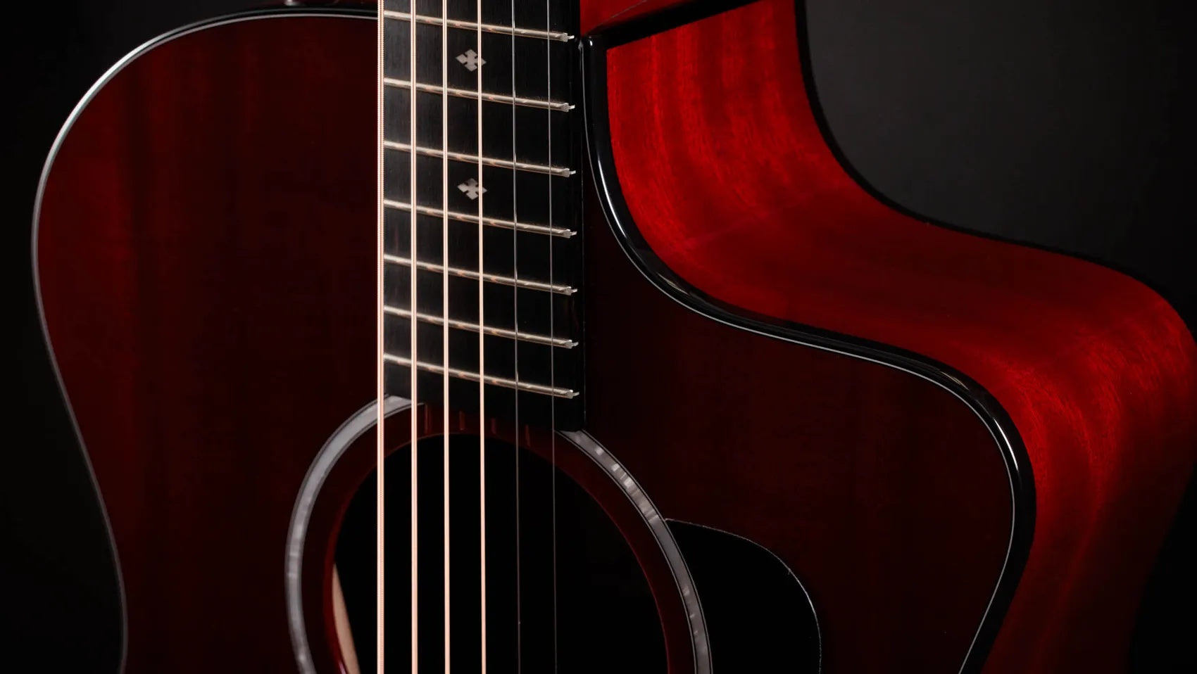 Đàn Guitar Acoustic Taylor 224ce Plus Special Edition - Trans Red