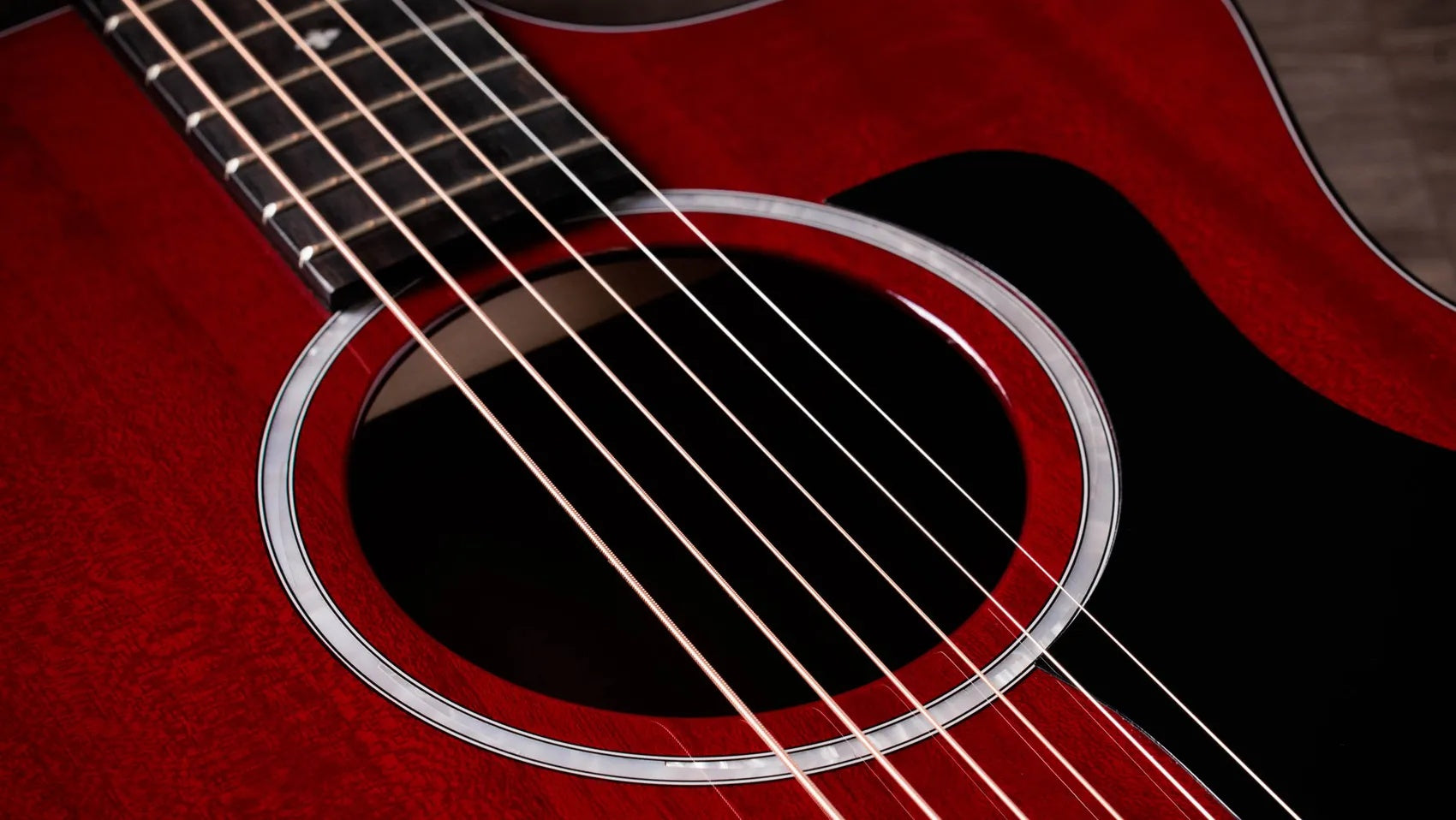 Đàn Guitar Acoustic Taylor 224ce Plus Special Edition - Trans Red