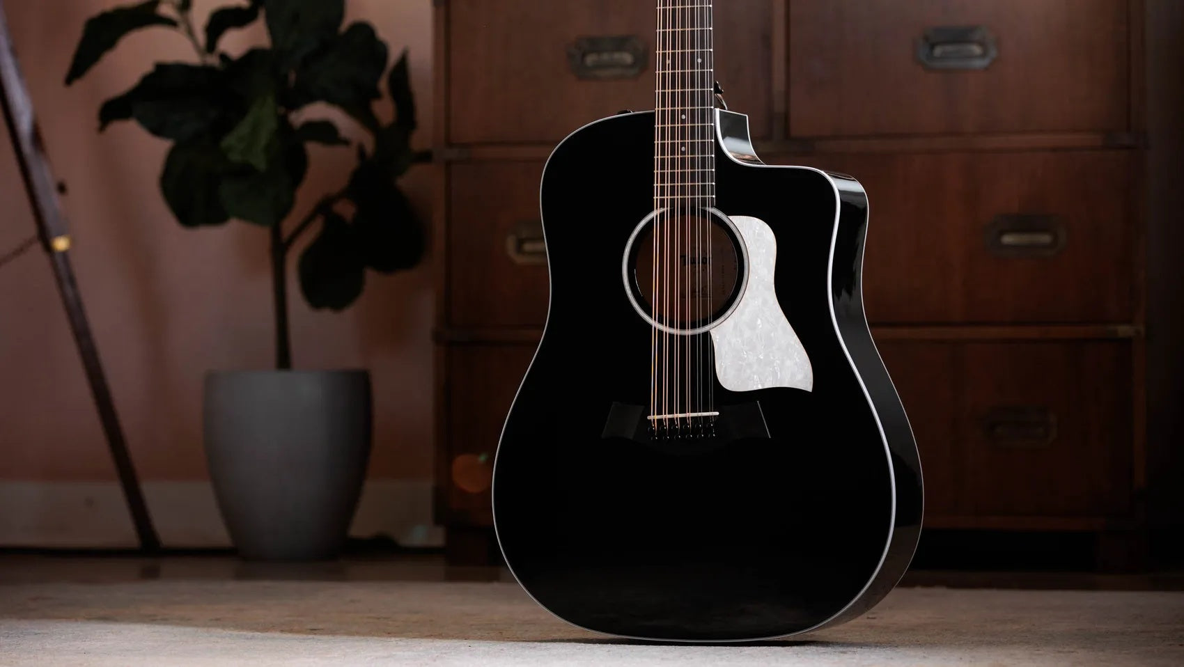 Đàn Guitar Acoustic 12-dây Taylor 250ce Plus Doce Doble - Black