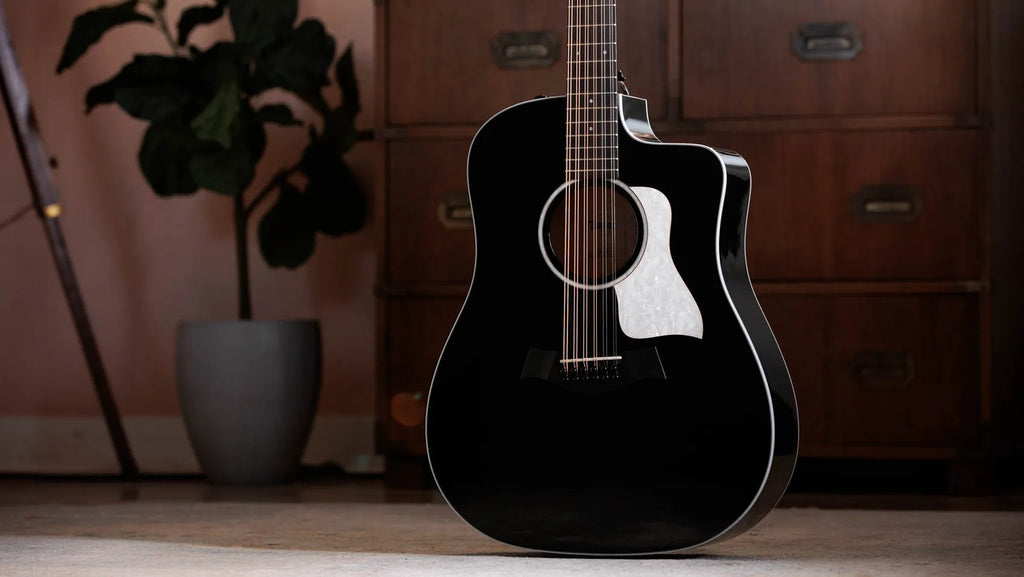 Đàn Guitar Acoustic 12-dây Taylor 250ce Plus BLK Doce Doble - Black