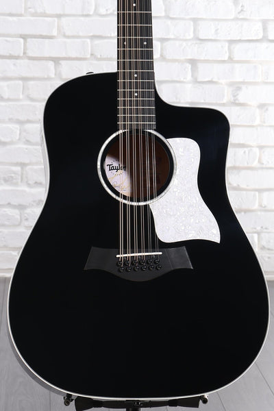 Đàn Guitar Acoustic 12-dây Taylor 250ce Plus BLK Doce Doble - Black