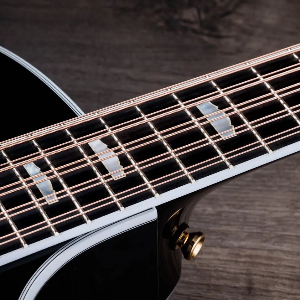 Đàn Guitar Acoustic 10-dây Taylor 657ce Bajo Quinto - Black-Mai Nguyên Music