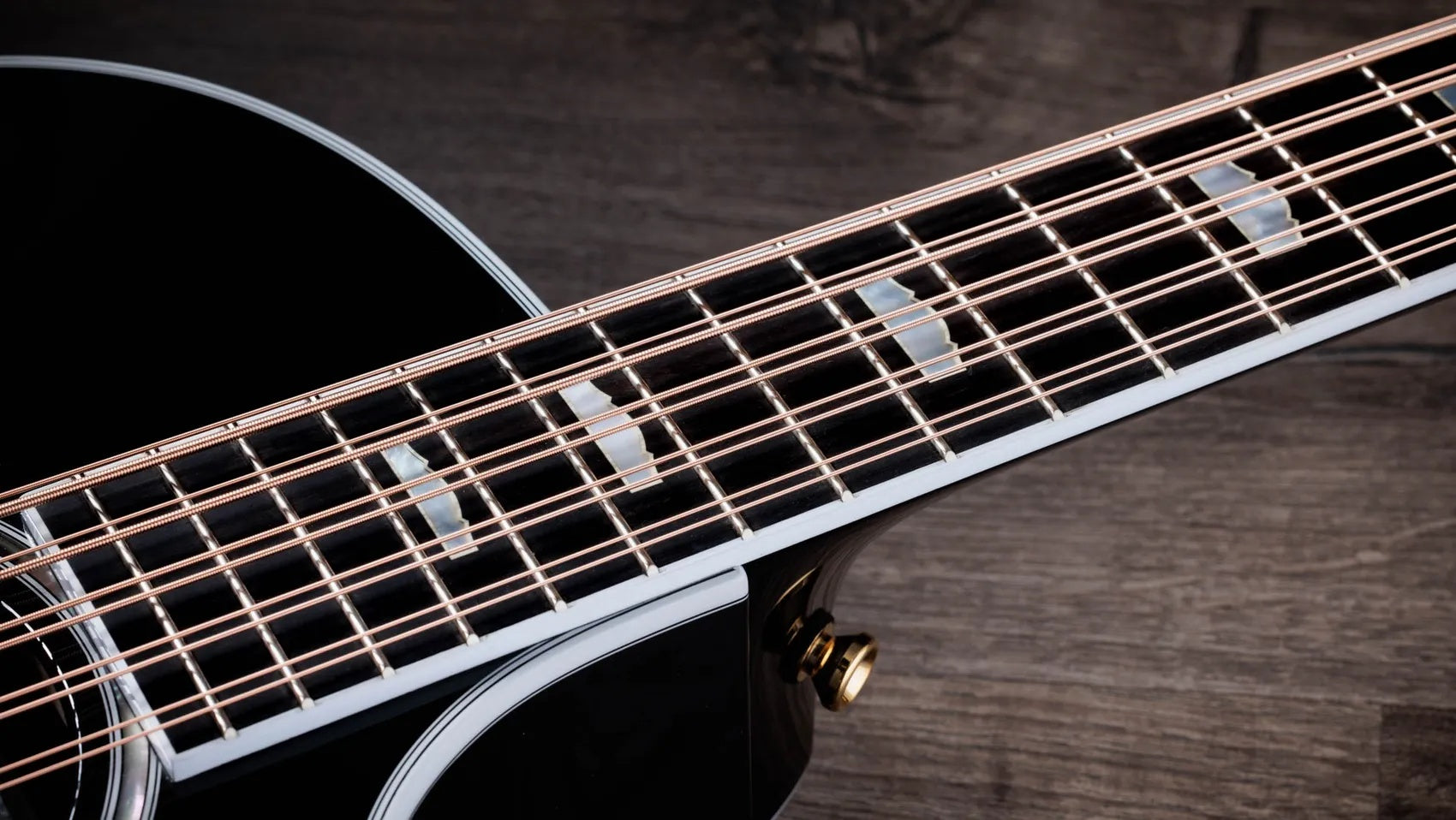 Đàn Guitar Acoustic 10-dây Taylor 657ce Bajo Quinto - Black-Mai Nguyên Music