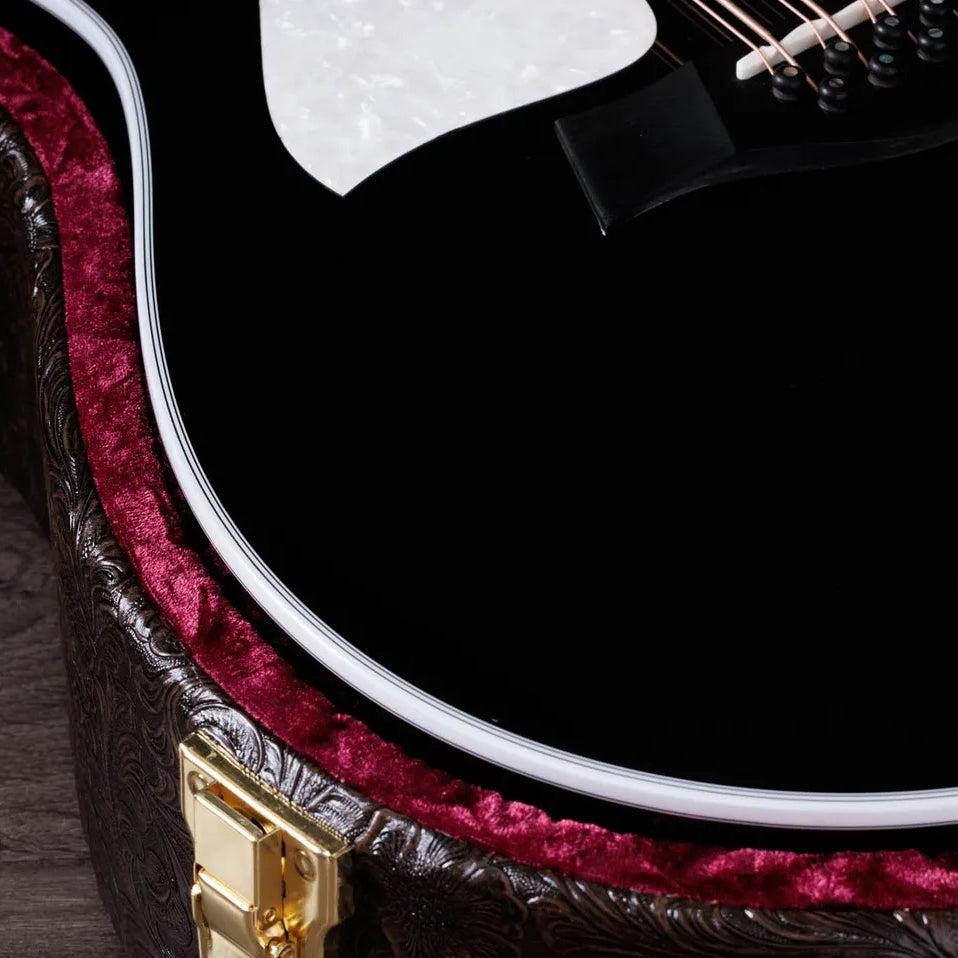 Đàn Guitar Acoustic 10-dây Taylor 657ce Bajo Quinto - Black-Mai Nguyên Music