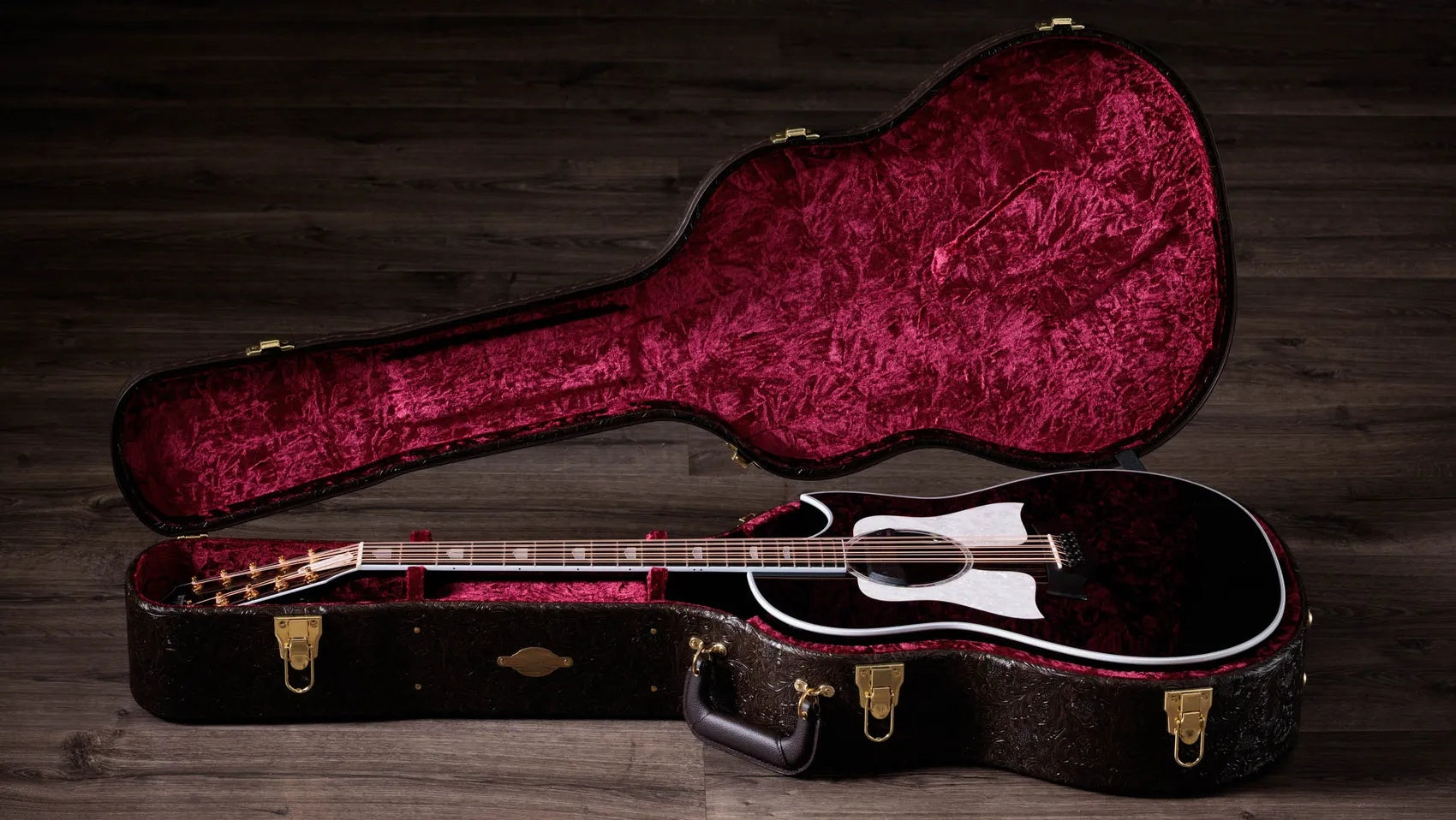 Đàn Guitar Acoustic 10-dây Taylor 657ce Bajo Quinto - Black-Mai Nguyên Music