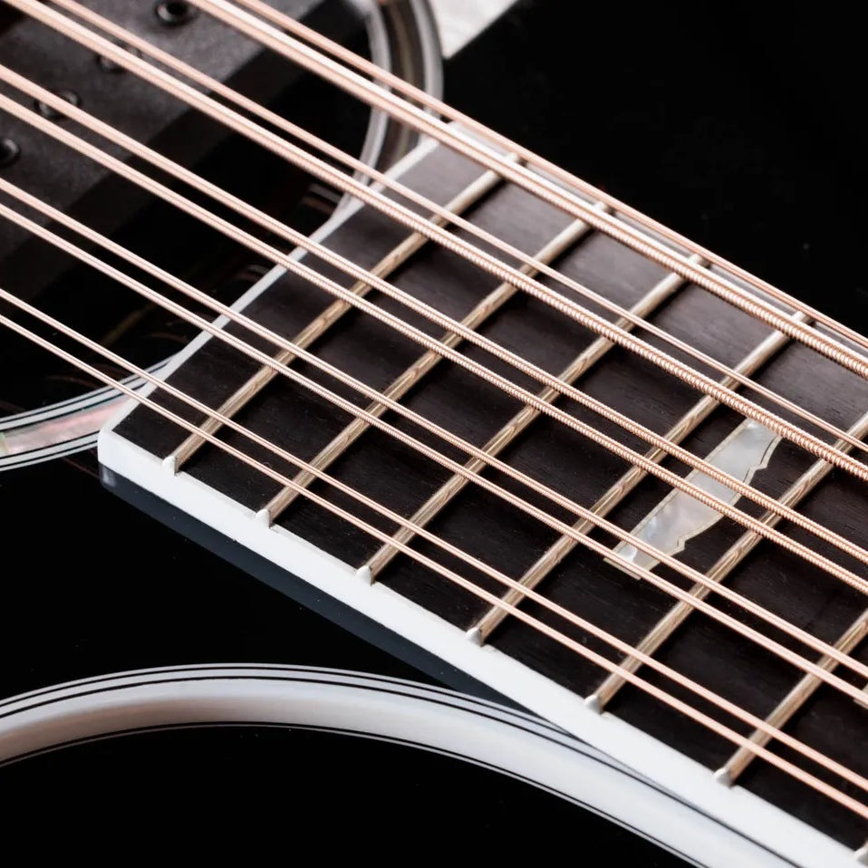 Đàn Guitar Acoustic 10-dây Taylor 657ce Bajo Quinto - Black-Mai Nguyên Music