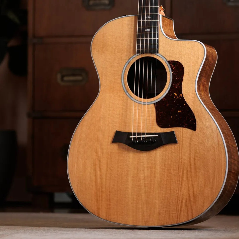 Đàn Guitar Acoustic Taylor Sunset Blvd 214ce DLX Figured Ovangkol - Natural-Mai Nguyên Music