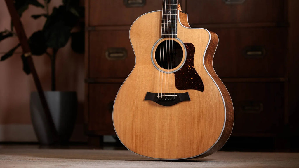 Đàn Guitar Acoustic Taylor Sunset Blvd 214ce DLX Figured Ovangkol - Natural