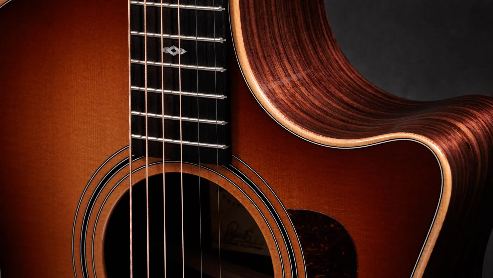 Đàn Guitar Acoustic Taylor Sunset Blvd 414ce Studio - Sunset Edgeburst-Mai Nguyên Music