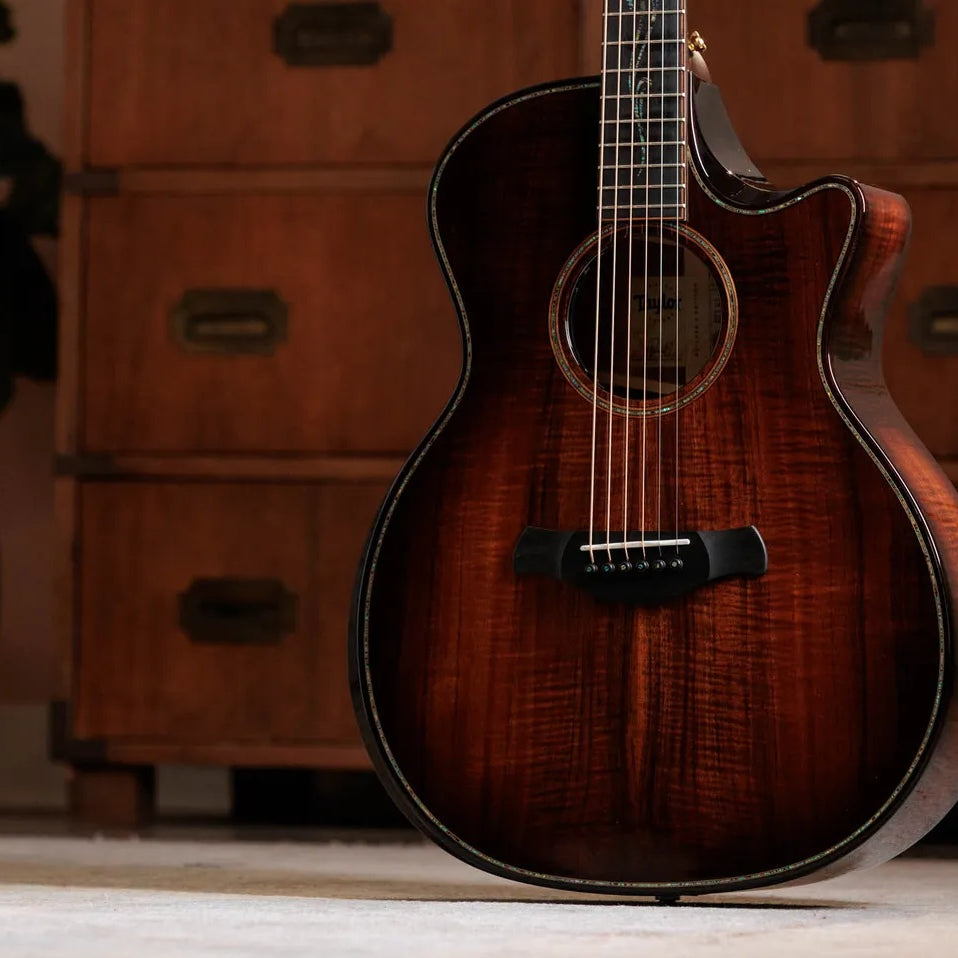 Đàn Guitar Acoustic Taylor Next Generation Builders Edition K24ce - Kona Edgeburst-Mai Nguyên Music