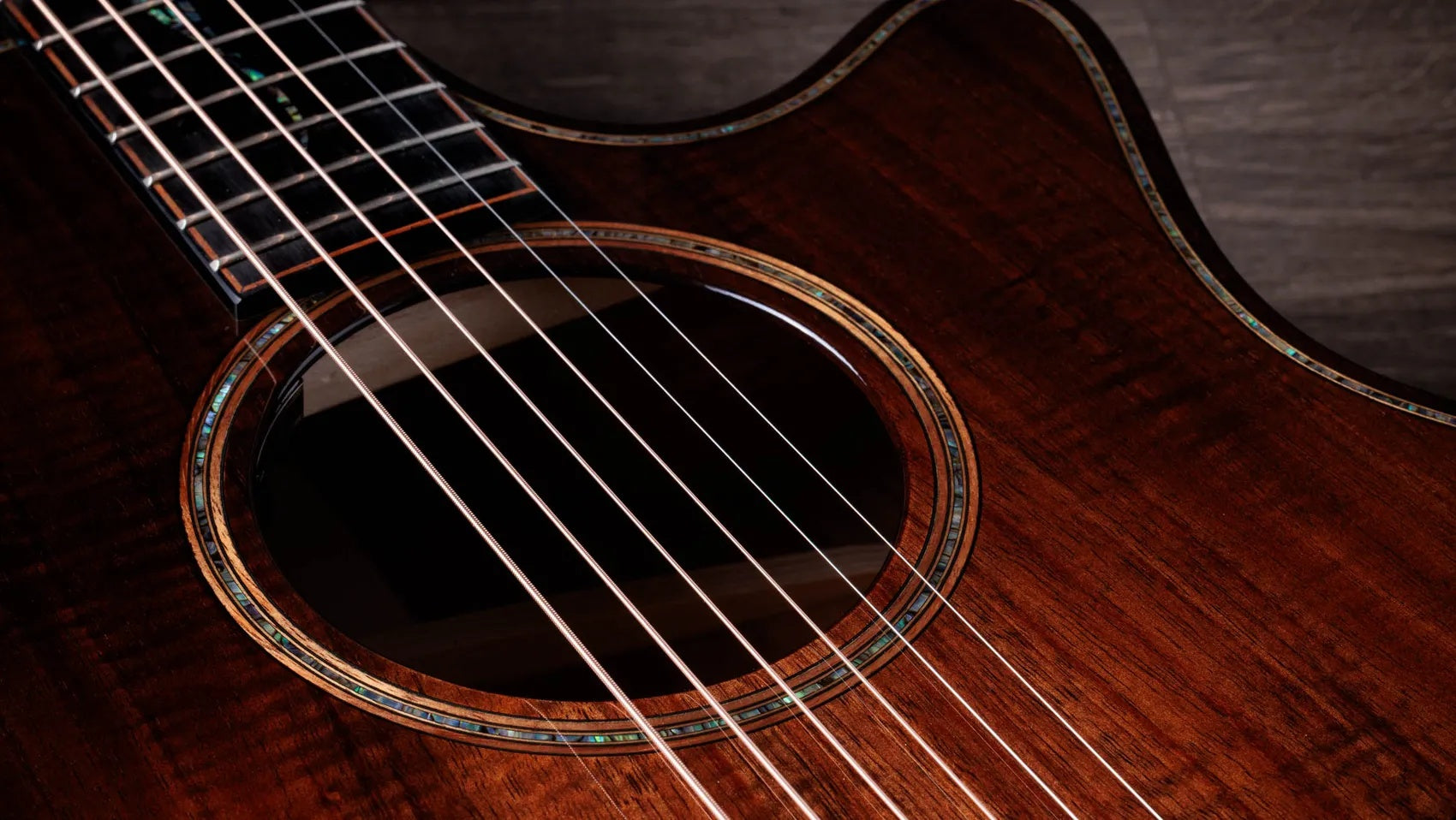 Đàn Guitar Acoustic Taylor Next Generation Builders Edition K24ce - Kona Edgeburst-Mai Nguyên Music