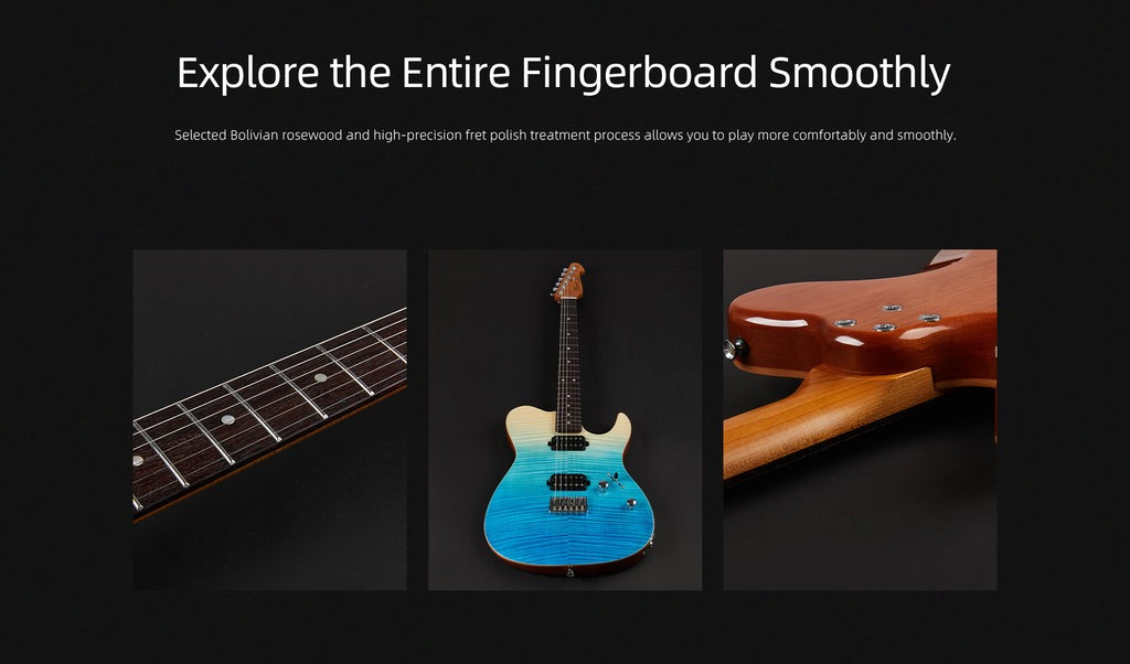 Đàn Guitar Điện Keipro Deluxe Series TL HH, Rosewood Fingerboard