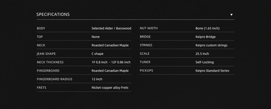 Đàn Guitar Điện Keipro Standard Series TL SS, Maple Fingerboard